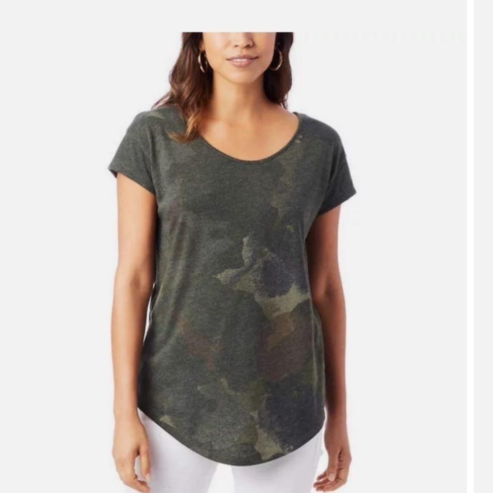 NWOT Alternative Women's Origin Short-Sleeve Soft T-Shirt Camo Medium